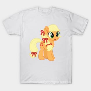 Applejack ponytail with bows T-Shirt